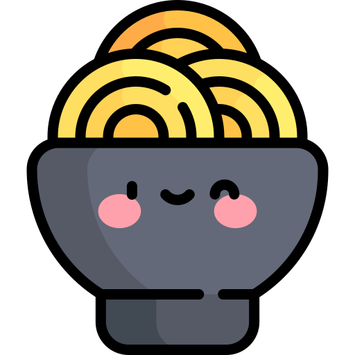 Noodles Kawaii Lineal color icon