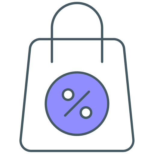 オンラインショッピングの割引 Generic color lineal-color icon