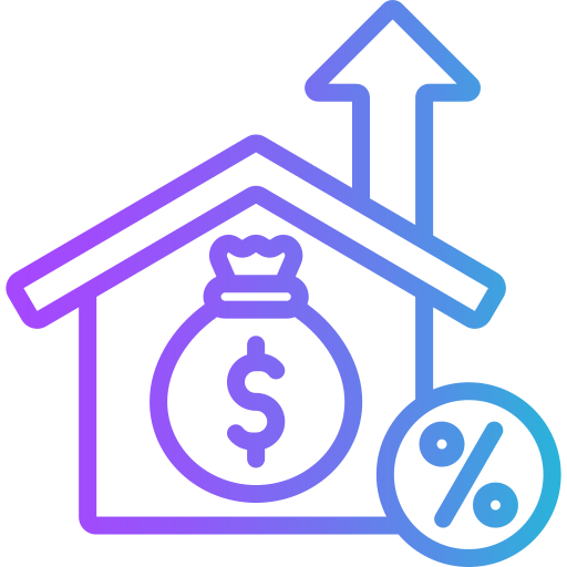Loan to value Generic gradient outline icon