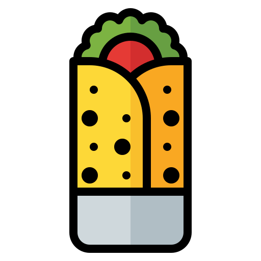 burrito Generic color lineal-color ikona