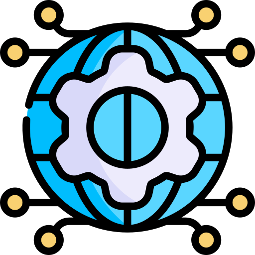 Światowy Kawaii Lineal color ikona