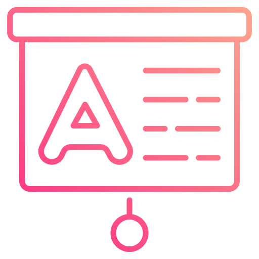 presentatie Generic gradient outline icoon