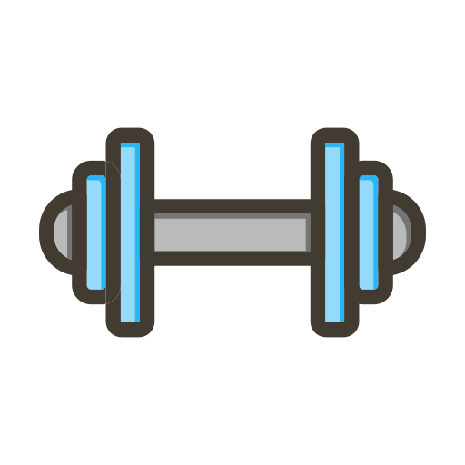 Dumbbell Generic color lineal-color icon