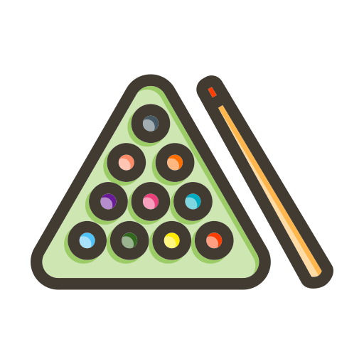 ビリヤード Generic color lineal-color icon