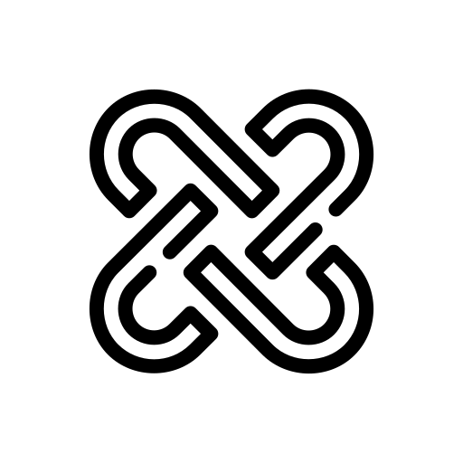 Interlocking Generic black outline icon