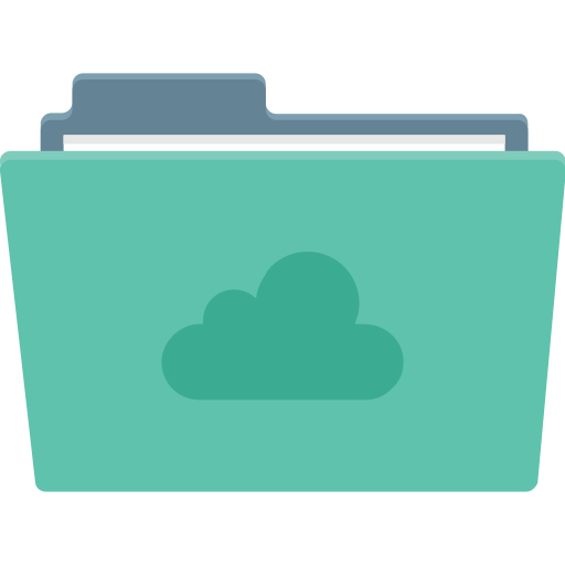 dati cloud Generic color fill icona