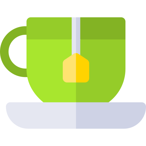 taza para té Basic Rounded Flat icono