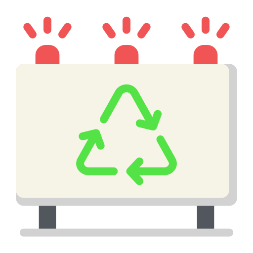 Recycle sign Generic color fill icon