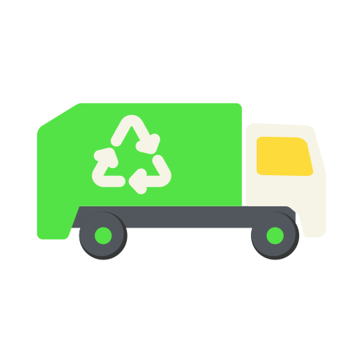camión de reciclaje Generic color fill icono