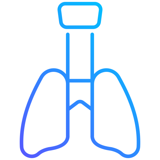 płuca Generic gradient outline ikona