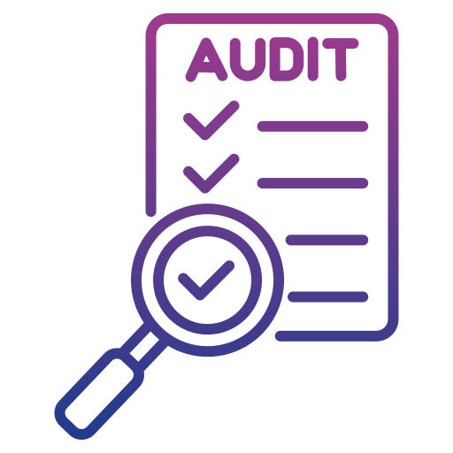 audit Generic gradient outline icoon
