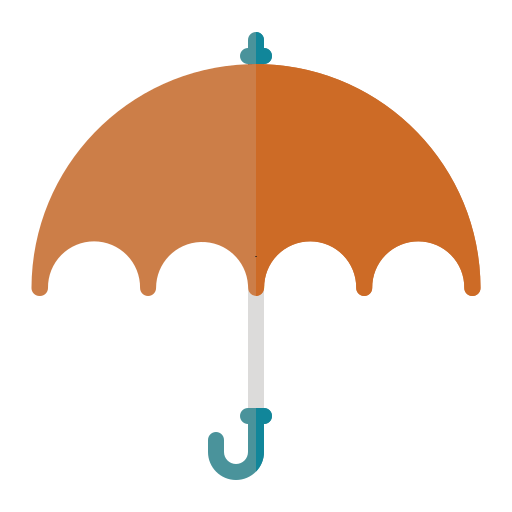 paraguas Generic color fill icono