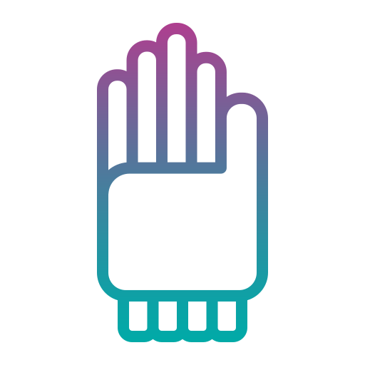 handschoen Generic gradient outline icoon