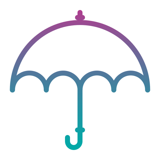 paraguas Generic gradient outline icono