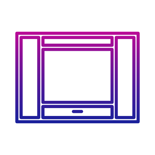 television vieja Generic gradient outline icono