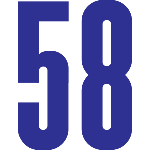pięćdziesiąt osiem Generic color fill ikona