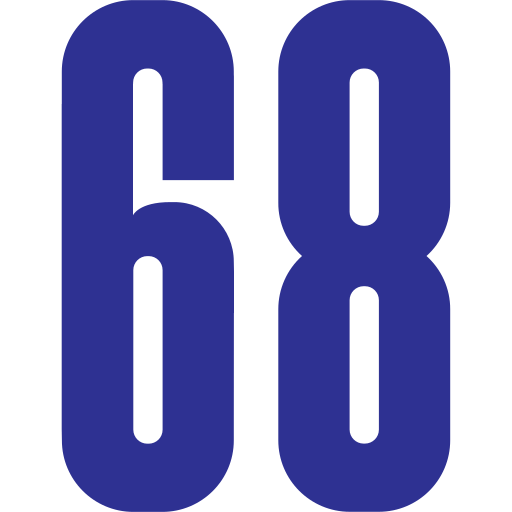 sześćdziesiąt osiem Generic color fill ikona