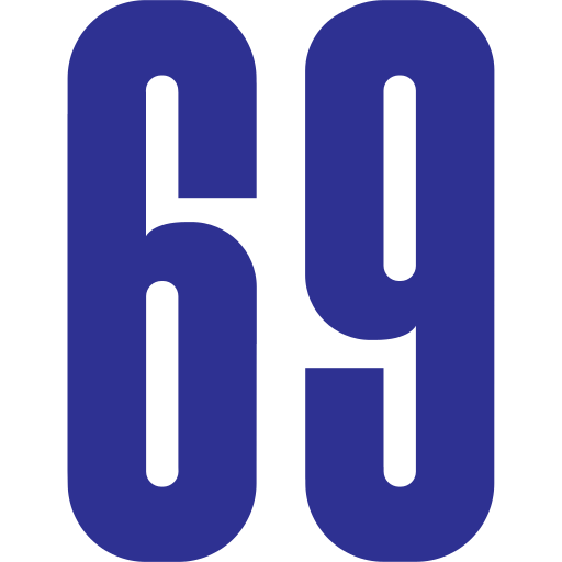 Sixty nine Generic color fill icon