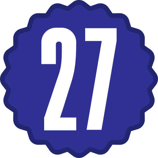 Twenty seven Generic color fill icon