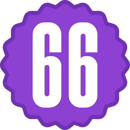 六十六 Generic color fill icon