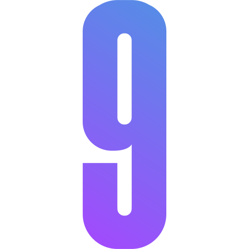 negen Generic gradient fill icoon