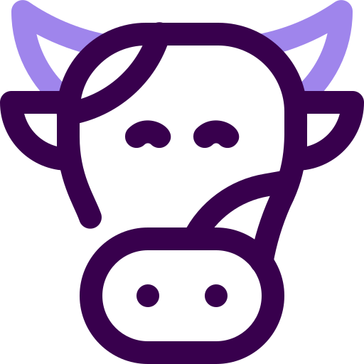 vaca Generic color outline icono