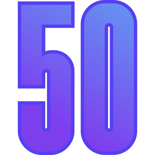 cincuenta Generic gradient lineal-color icono