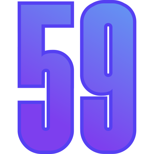 cinquante neuf Generic gradient lineal-color Icône