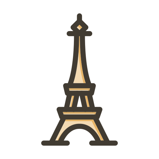 eiffel Generic color lineal-color icona
