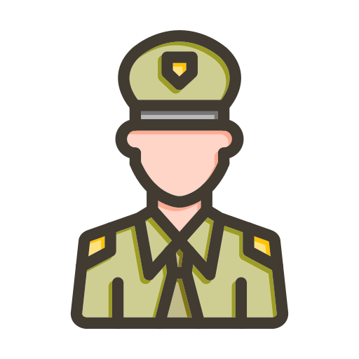 軍 Generic color lineal-color icon
