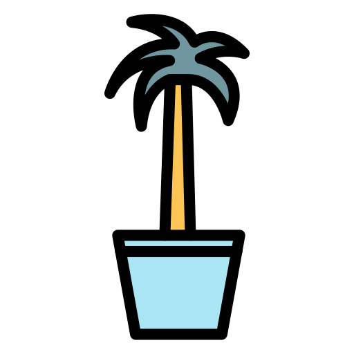 집 식물 Generic color lineal-color icon