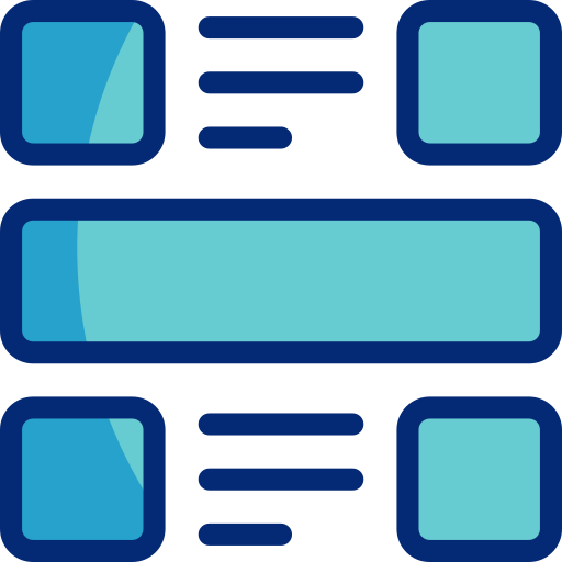 layout Basic Accent Lineal Color icon