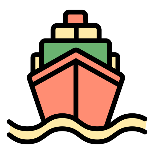 frachtschiff Generic color lineal-color icon