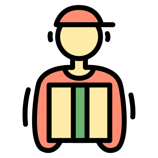 Delivery man Generic color lineal-color icon