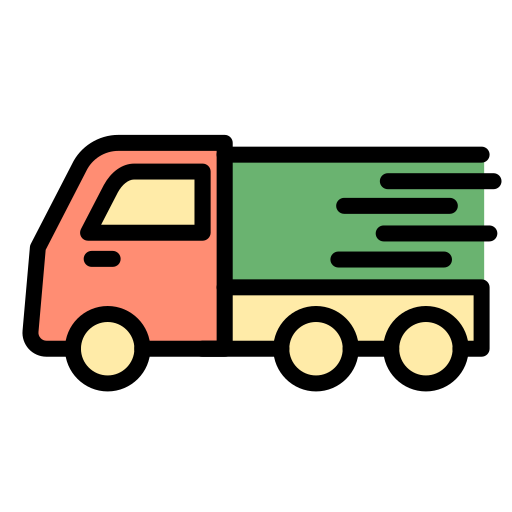 배달 트럭 Generic color lineal-color icon