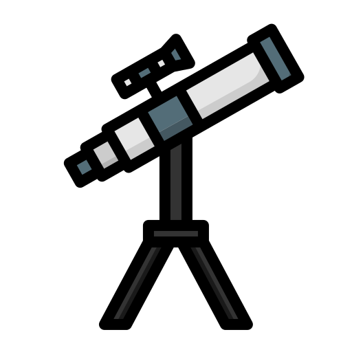 teleskop Generic color lineal-color ikona