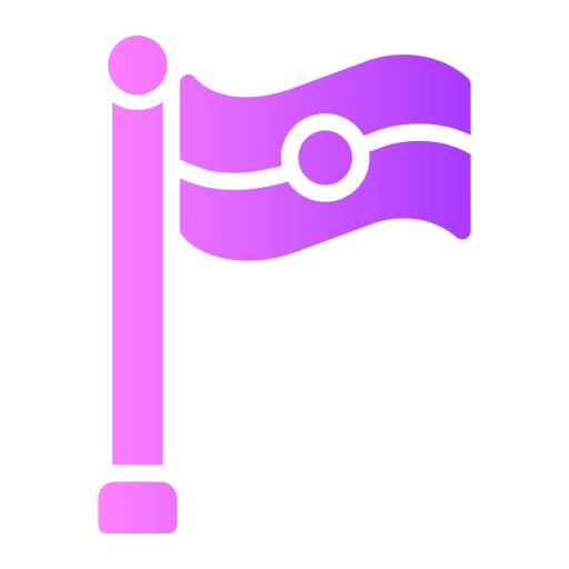 国旗 Generic gradient fill icon