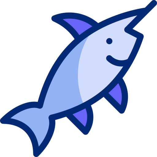 pesce spada Basic Accent Lineal Color icona