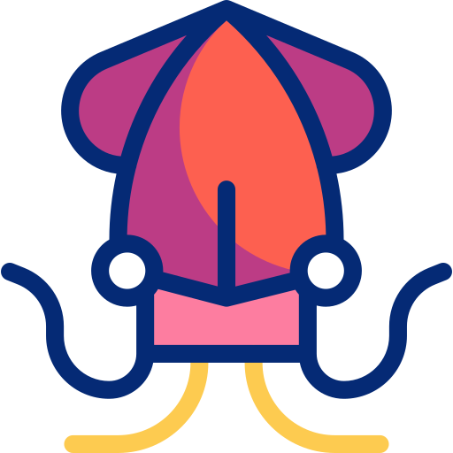 Squid Basic Accent Lineal Color icon
