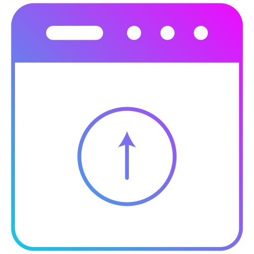 アップロード Generic gradient fill icon