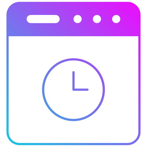 時間 Generic gradient fill icon