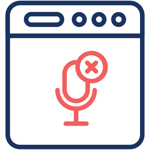 mikrofon-schrägstrich Generic color outline icon