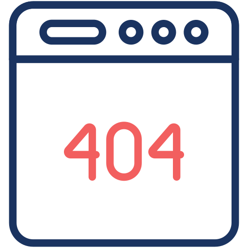 errore 404 Generic color outline icona