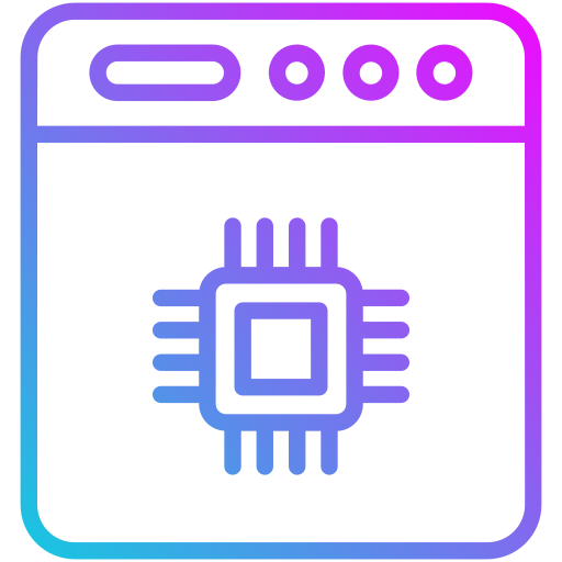 microprocesseur Generic gradient outline Icône