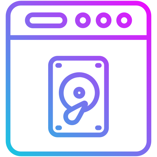 Hard drive Generic gradient outline icon