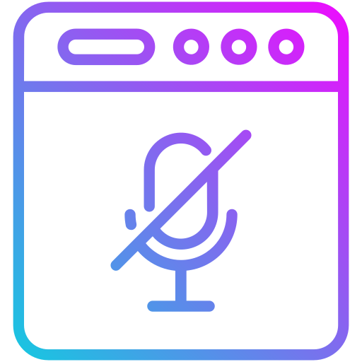 mikrofon-schrägstrich Generic gradient outline icon