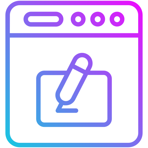 Graphic tablet Generic gradient outline icon