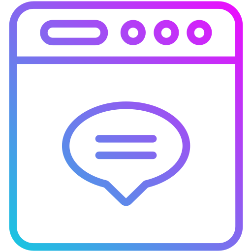 messege Generic gradient outline icon