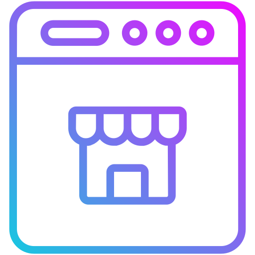 Online store Generic gradient outline icon