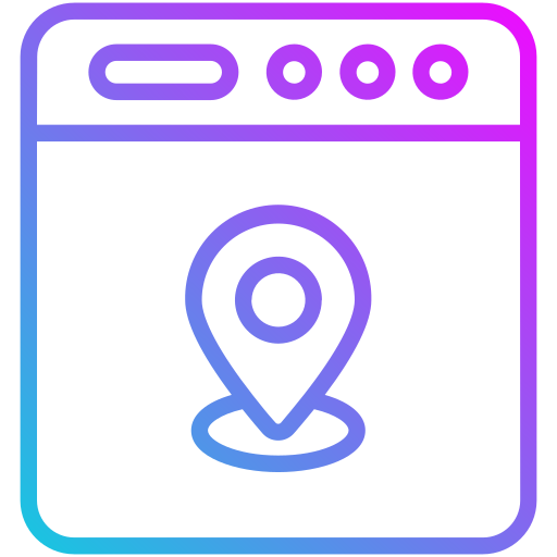 Map and location Generic gradient outline icon